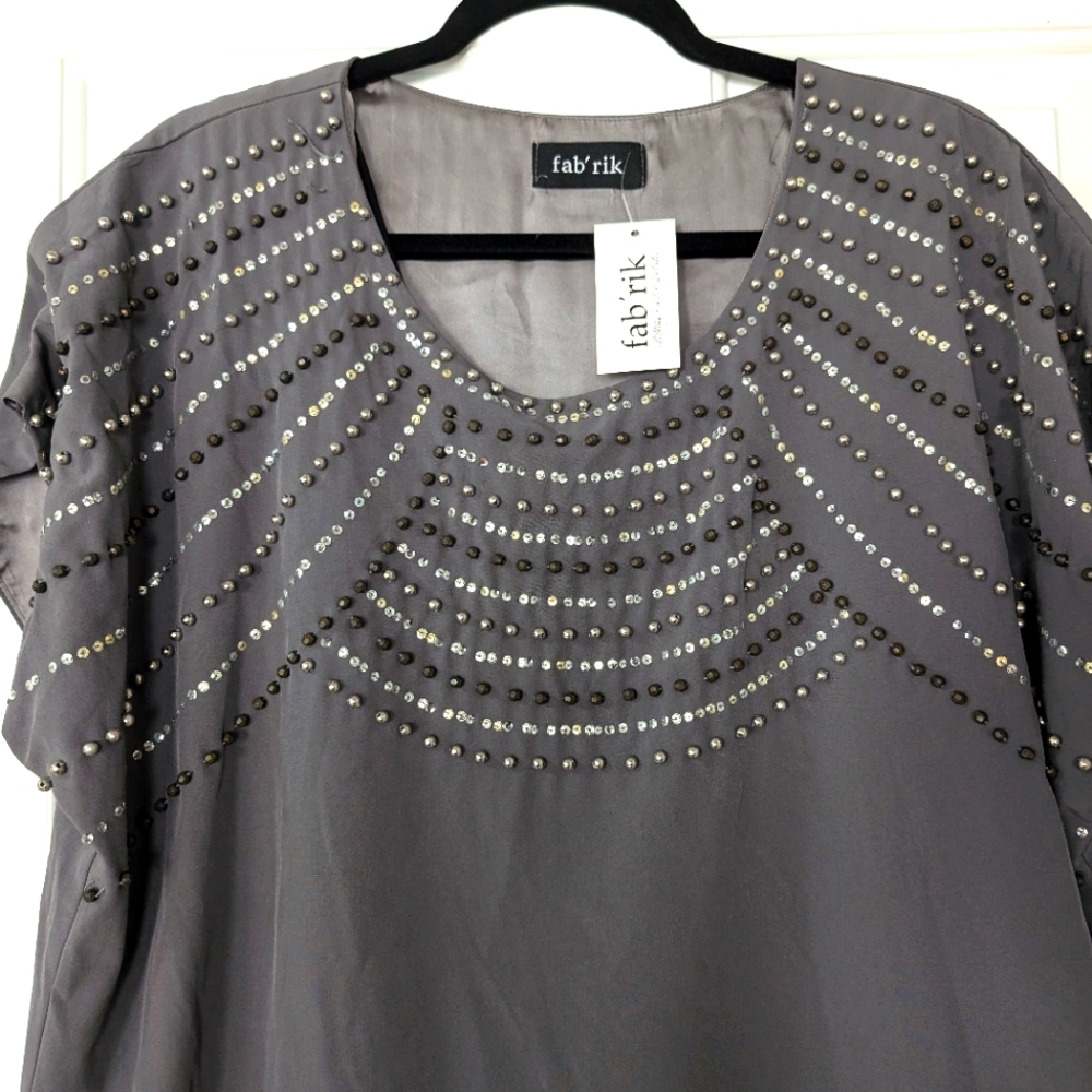 Gunmetal Grey Mini Dress